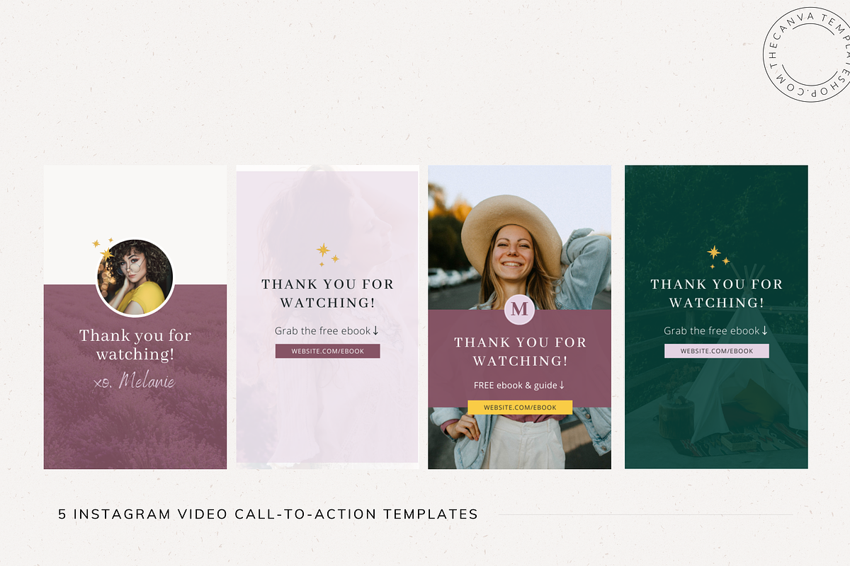 The Melanie Instagram Video Canva Te, a Social Media Template by The Canva Template Shop (Photo 5 of 6)