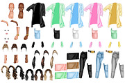 Lady boss clipart, Girl Clipart, an Illustration by Elenbushe (Thumbnail 6 of 6)
