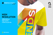 4 Friends T-Shirt Mockup Set, a Shirt Mockup by Freeman Studio (Thumbnail 2 of 13)