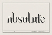 Absolute - Modern Serif, a Serif Font by Nirmana Visual (Thumbnail 1 of 11)