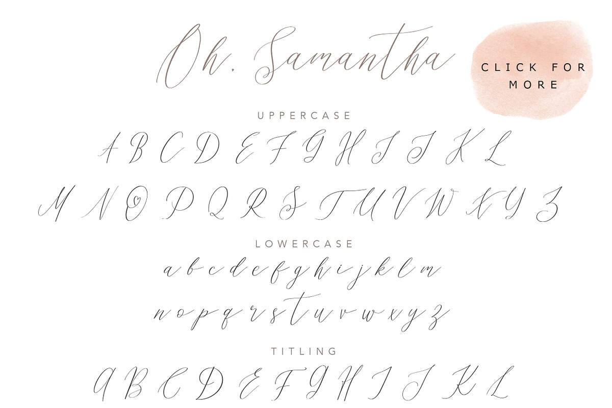 Oh Samantha - Seductive Chic Font, a Script Font by Konstantine Studio (Photo 11 of 14)
