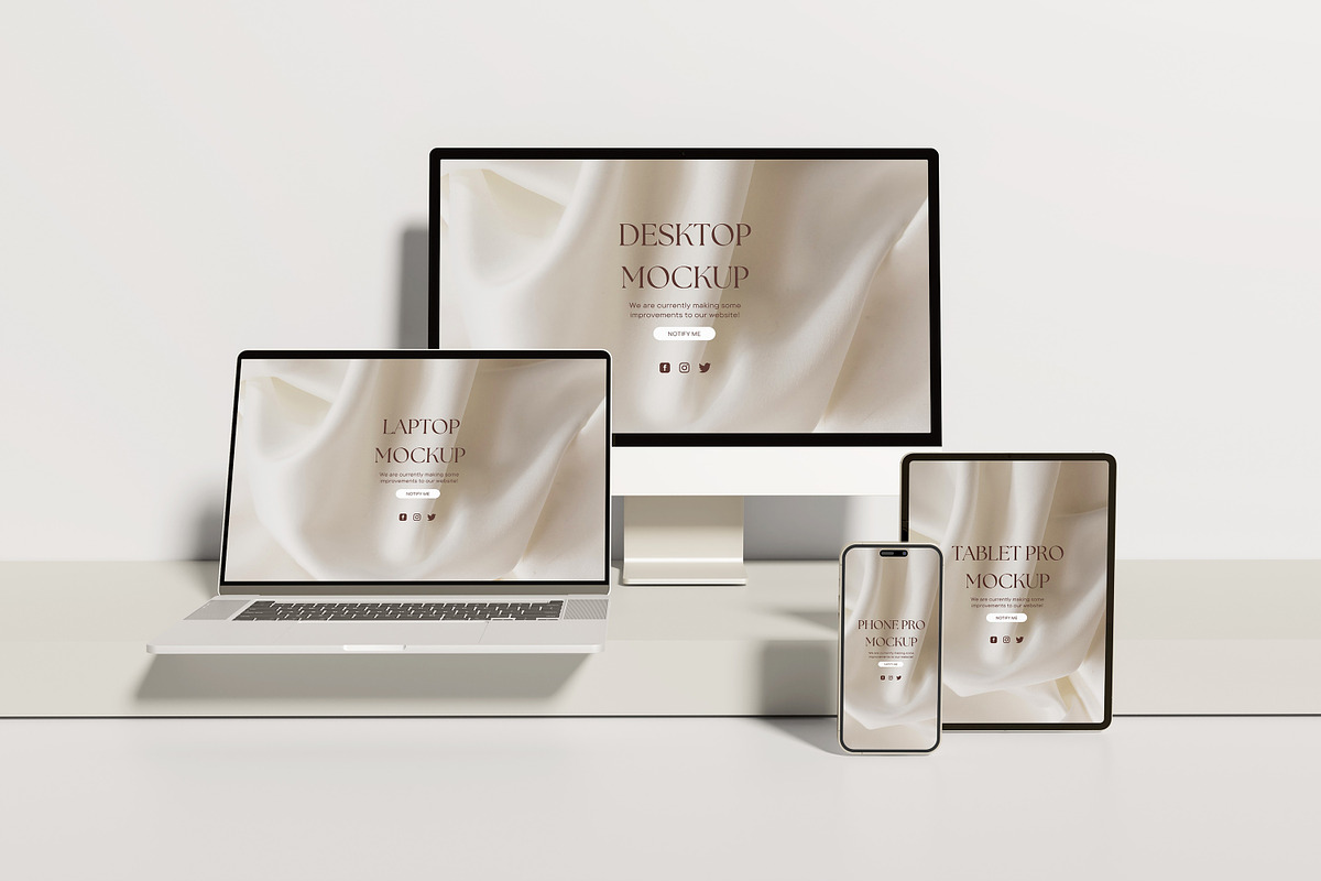 Multi Device Mockup, a Print Template by AKMAL STUDIO (Photo 4 of 12)