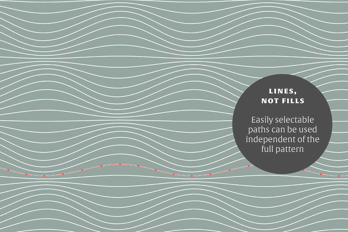 Waves Vol. 10 | 20 Vector Patterns, a Pattern Graphic by invisiblelayer (Photo 4 of 6)