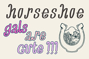 Horseshoe Thick Western Script, a Handwritten Font by Eryn Rose Design (Thumbnail 4 of 11)