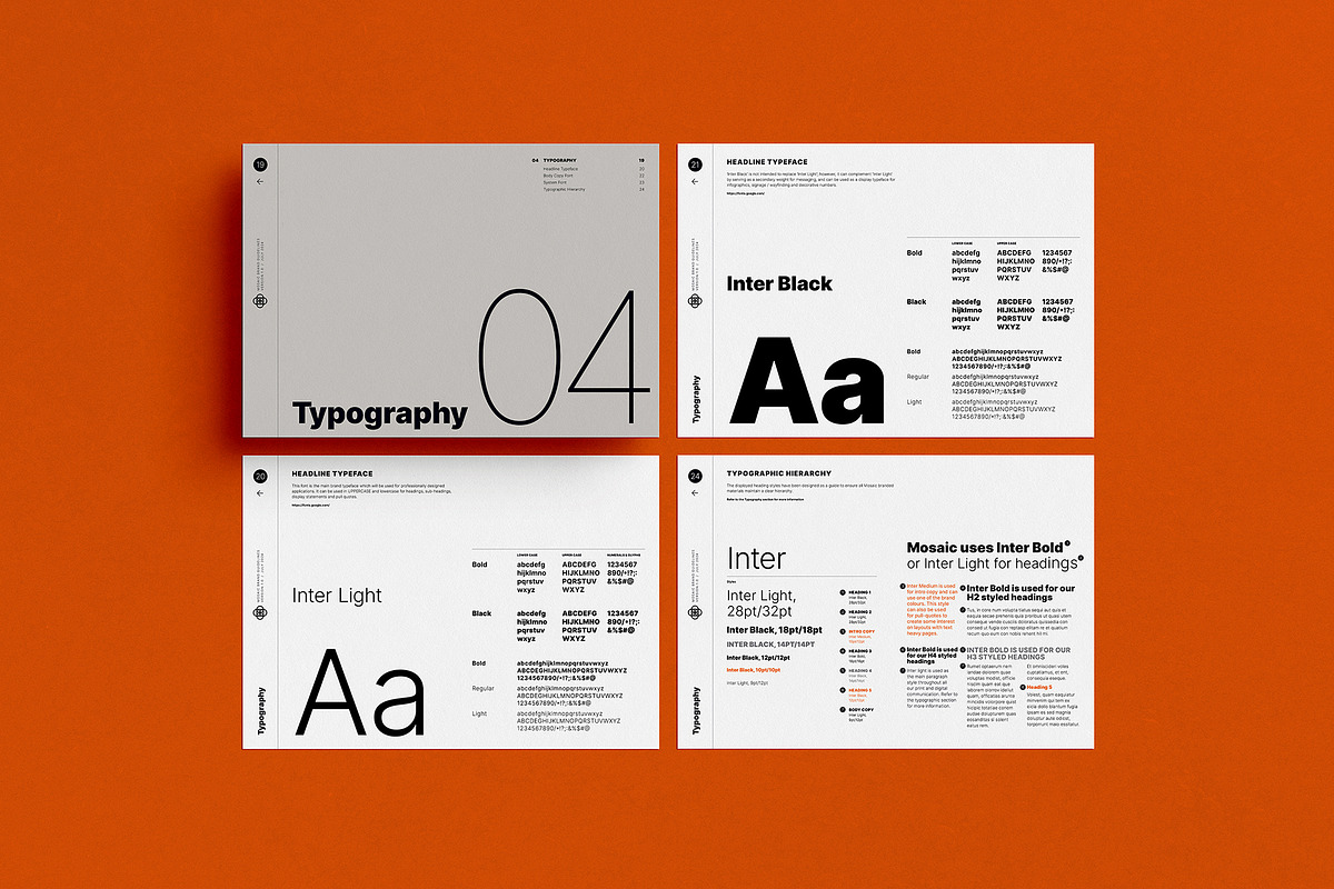 Mosaic Brand Guidelines Template, a Templates & Theme by Crafted by AKD (Photo 6 of 14)