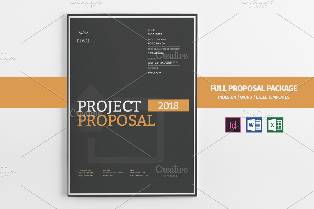 31 Page Full Proposal A4 / US Letter, a Stationery Template by Mastergfx (Photo 1 of 28)