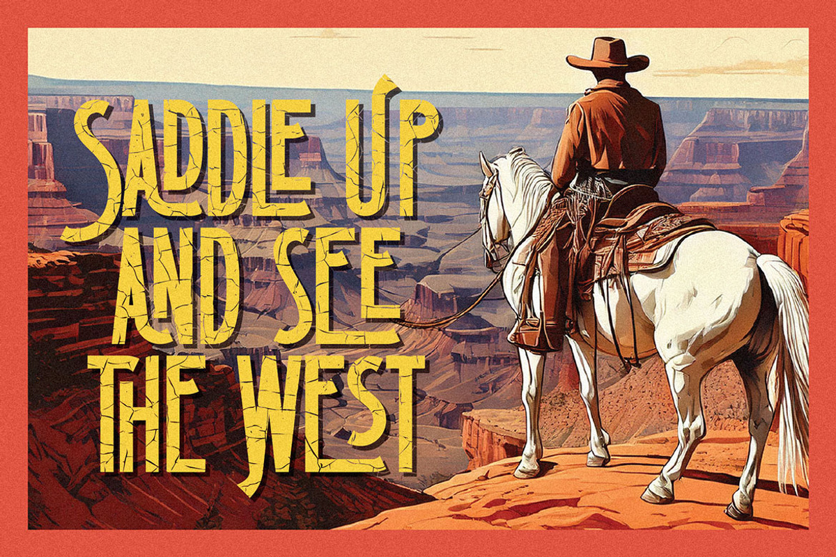 Grand Canyon ArtDeco Style Font, a Sans Serif Font by JumboDesign (Photo 2 of 5)
