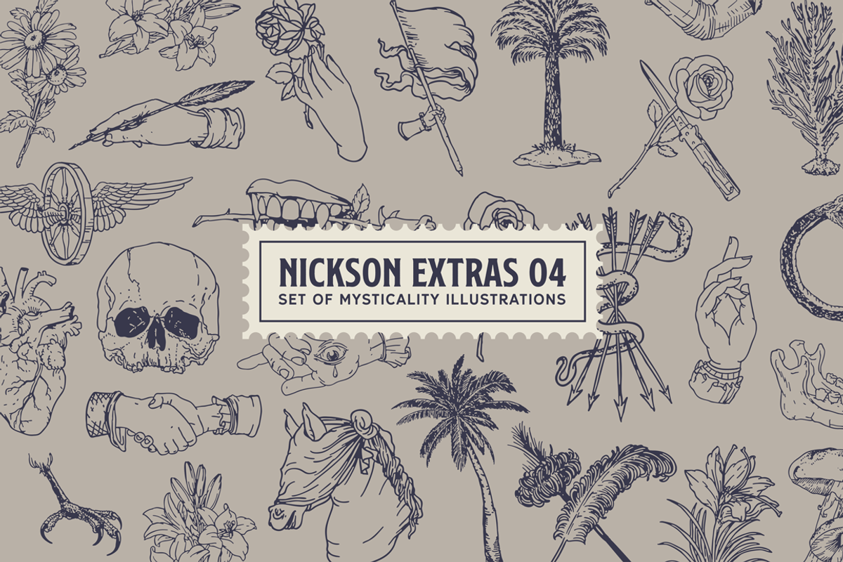 S&S Nickson Font Bundle preview 8