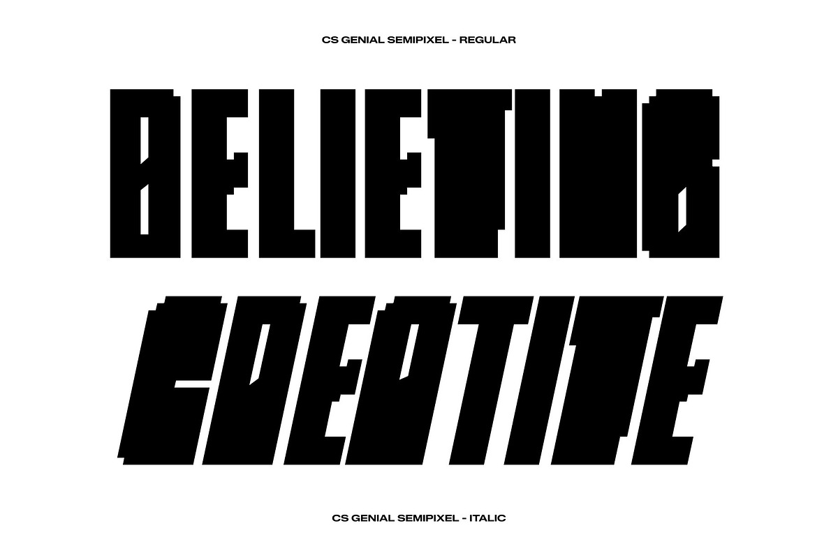 CS Genial Semipixel, a Sans Serif Font by Craft Supply Co. (Photo 2 of 8)