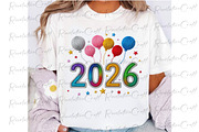 Yarn Crochet Happy New Year 2026 Png, an Illustration by OK Design (Thumbnail 3 of 4)