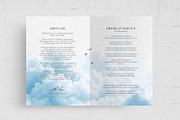 Blue Sky Funeral Program Template, a Flyer Template by BrandPacks (Thumbnail 3 of 5)