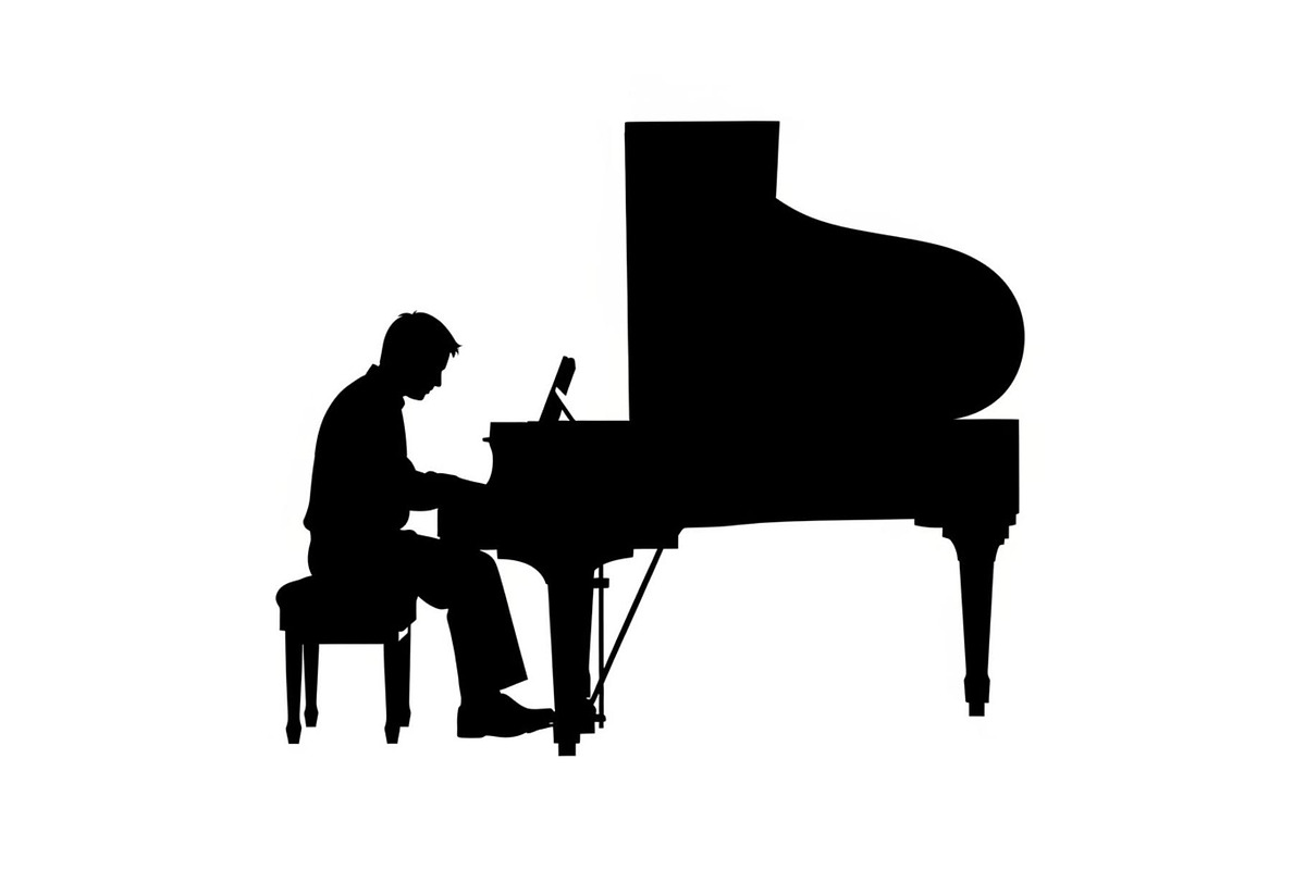 Piano Player Silhouette Vector Bundl, an Illustration by jahid234 (Photo 3 of 20)