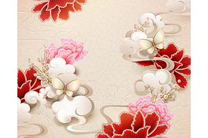 Elegant Peony Background