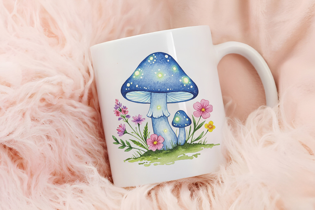 Summer Mashrooms Clipart, an Illustration by RobertsArt (Photo 3 of 7)