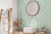Subtle Plam Leaves, a Wallpaper Graphic by MalyskaStudio (Thumbnail 4 of 5)