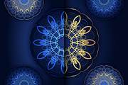 Mandala Oriental Floral art Bundle, a Background Graphic by NJ Himel (Thumbnail 71 of 97)