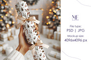 Christmas Crackers Mockup Gift PSD, a Mockup by Mie Mockup Studio (Thumbnail 3 of 5)