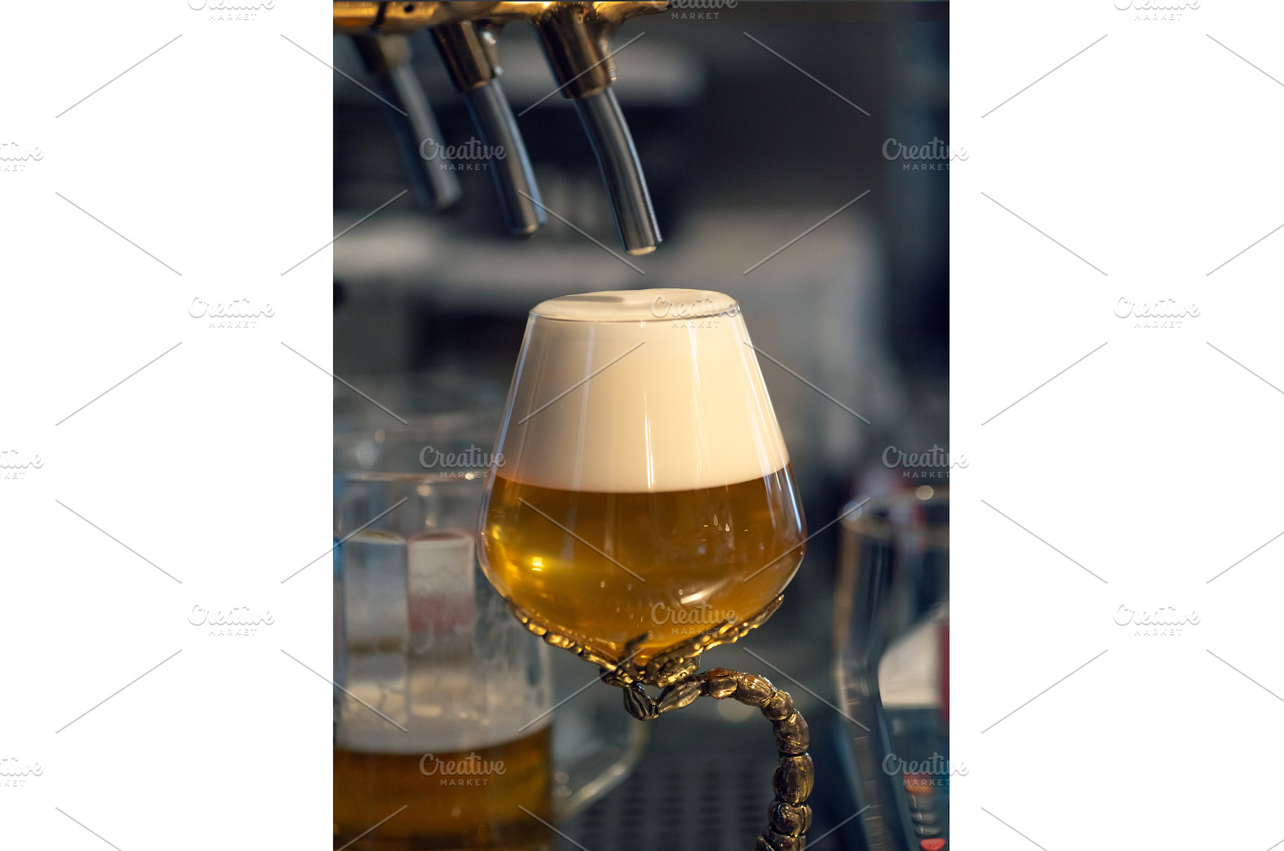 Beer taps in pub, a Food & Drink Photo by Fascinadora