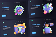 3D eCommerce Icon Set, an Object 3D Model by Flat Icons (Thumbnail 6 of 8)