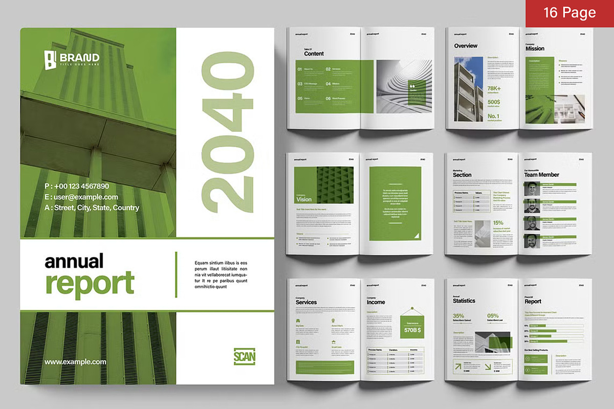 Annual Report Bundle, a Brochure Template by ContestDesign (Photo 6 of 17)