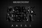 Dark Night Editable Text Effect, a Layer Style Add-On by Niestart Creation (Thumbnail 1 of 2)