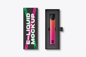 E-Liquid Vaping Pen Mockup