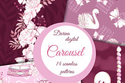 Carousel patterns, a Pattern Graphic by DarinaDigital (Thumbnail 1 of 6)