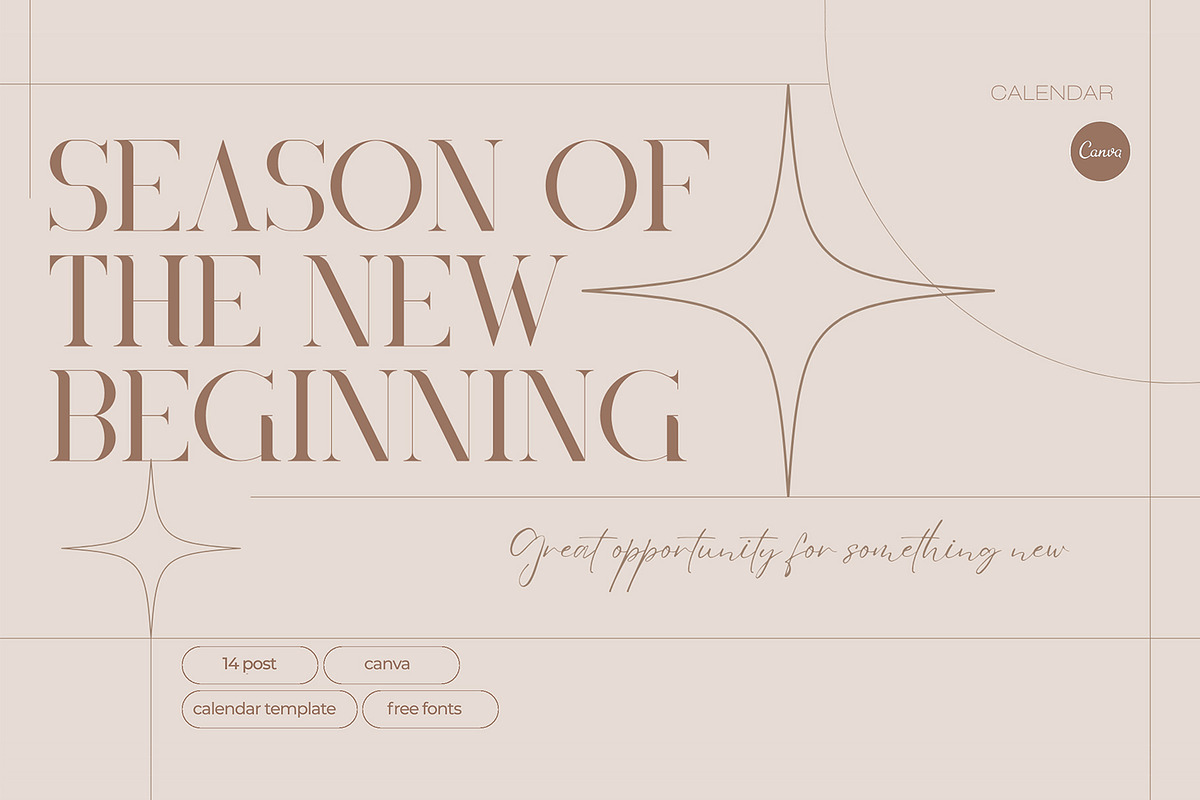 SEASON OF THE NEW BEGINNING _ Canva, a Social Media Template by ElladesignCo (Photo 1 of 15)