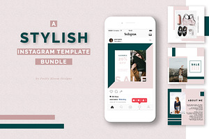 Stylish Instagram Template Bundle
