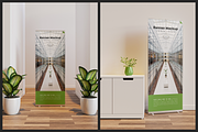 Indoor Roll-Up Banner Mockup, an Advertising Mockup by Muhazdinata (Thumbnail 5 of 10)