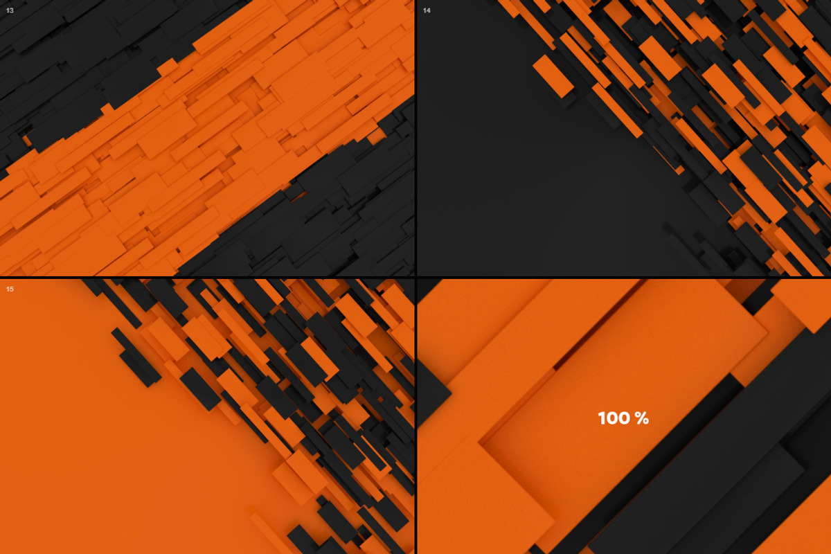 3D Geometric-Orange And Black, a Background Graphic by BIBIART (Photo 10 of 10)