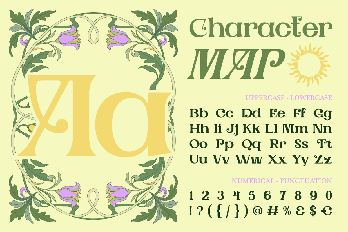Sanridge - Art Nouveau Typeface, a Serif Font by Artisan Themes (Photo 2 of 11)