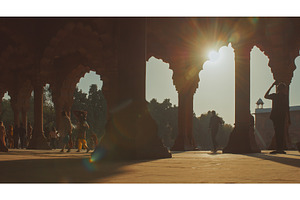 Tourists beneath Red Fort's majestic, an Architecture Photo by Our Amazing World