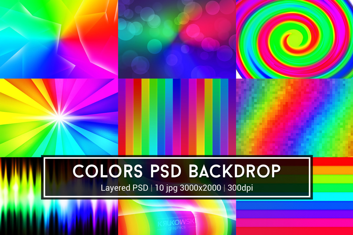 Colors PSD Backdrop, a Texture Graphic by Krukowski Graphics