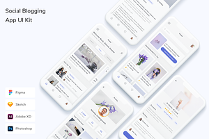 Social Blogging App UI Kit