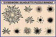 12 Festive Firework Burst Silhouette, a Decorative Illustration by Artivon (Thumbnail 1 of 4)