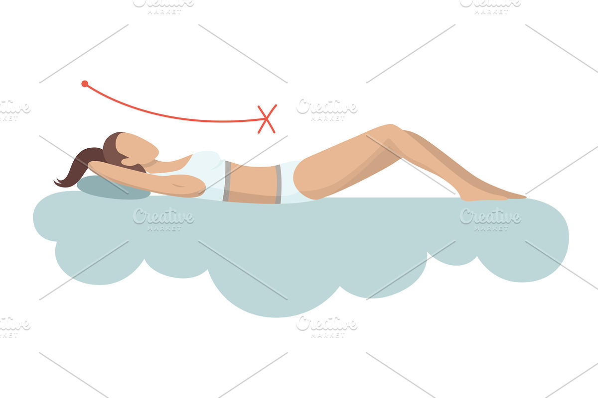 Incorrect sleeping body, an Object Illustration by Things for designers