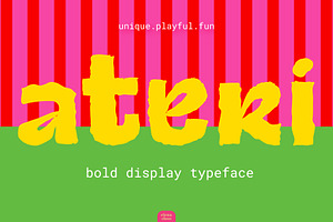 Ateri - Wiggly Bold San Serif