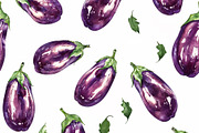 Set of 15 Seamless Vegetable Pattern, a Decorative Illustration by Miss Patterns (Thumbnail 9 of 16)
