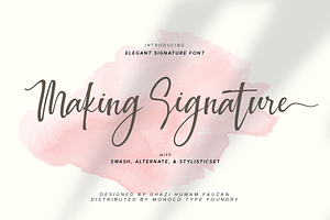 Making Signature Script Font