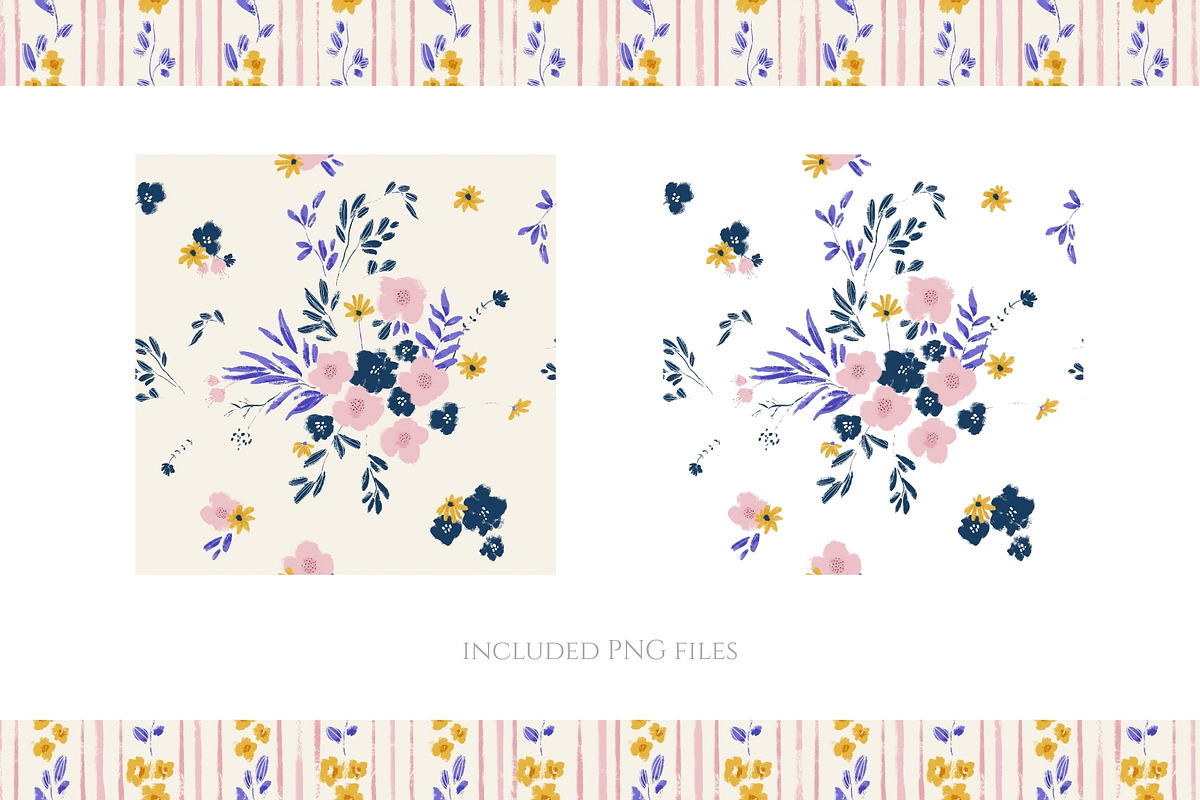 Painterly Floral. Whimsical Patterns, a Pattern Graphic by PaperJamLab (Photo 8 of 12)