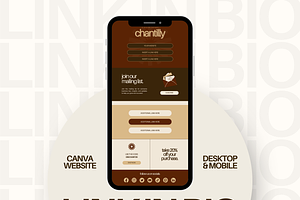 Canva Link in Bio Template, a Landing Page Template by Branding Babe Co.