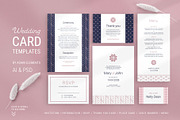 Navy & Pink Wedding Stationery, a Stationery Template by AsianElements (Thumbnail 1 of 11)