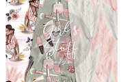 Fashion digital paper, makeup papers, a Pattern Graphic by Collart Studio (Thumbnail 4 of 6)