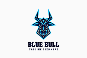 Blue Bull E- Sport and Sport Logo, a Branding & Logo Template by Artnivora.Std