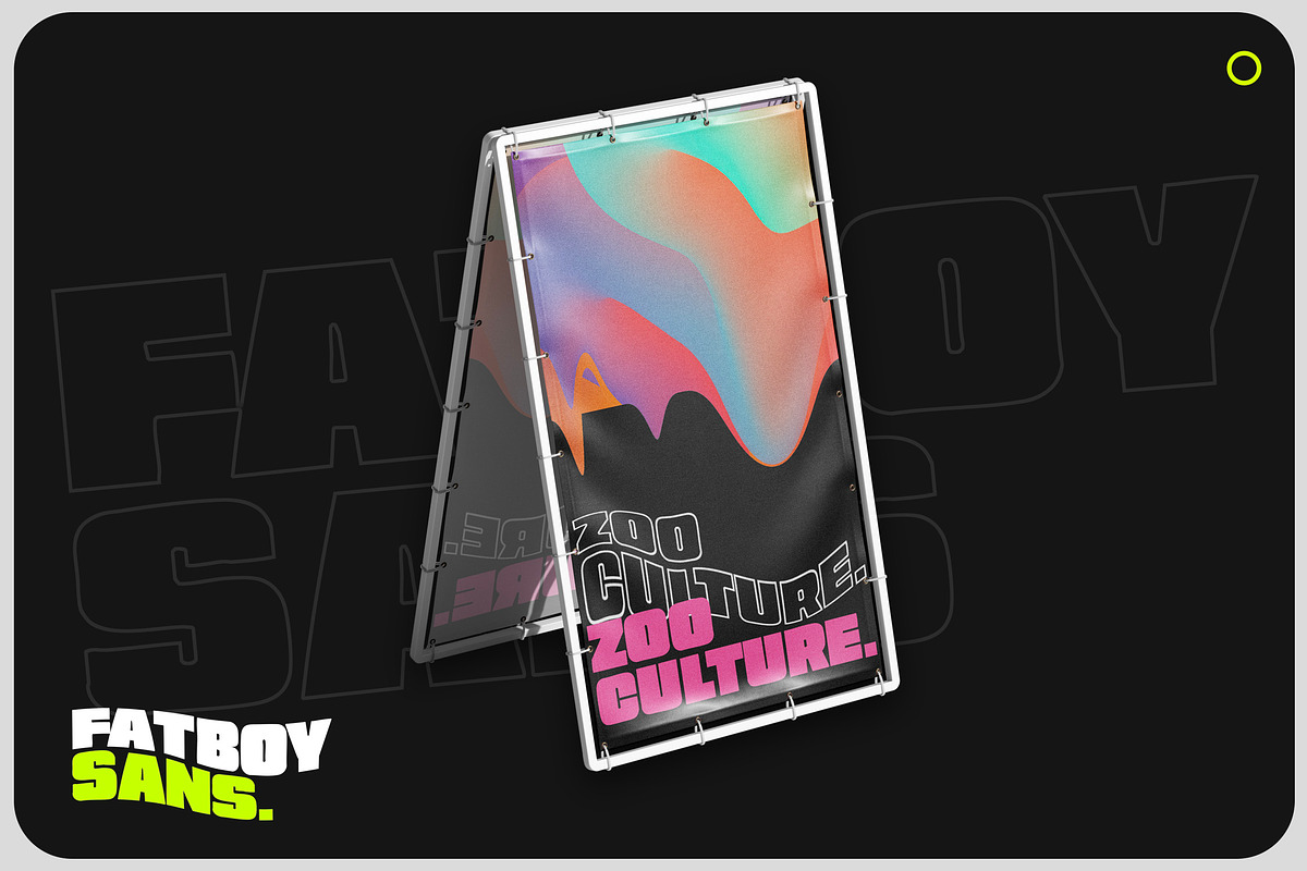 Fatboy Sans - Bold Display Font, a Sans Serif Font by Layerform Design Co. (Photo 3 of 6)