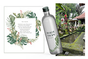 Tropical leaves and birds watercolor, an Illustration by Kate Lanbina (Thumbnail 10 of 19)