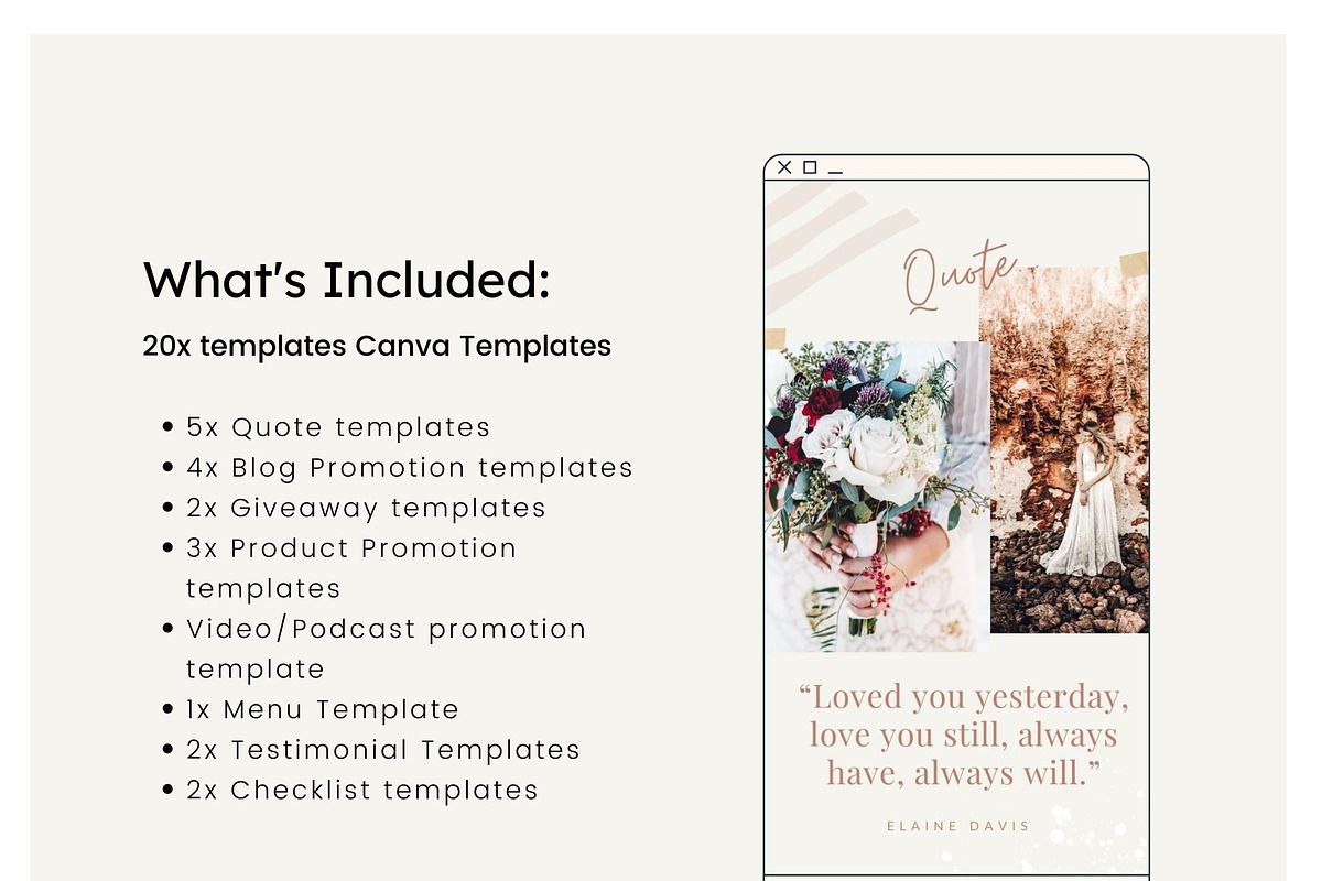 Wedding Pinterest Canva Templates, a Social Media Template by Cultive Creative (Photo 3 of 13)