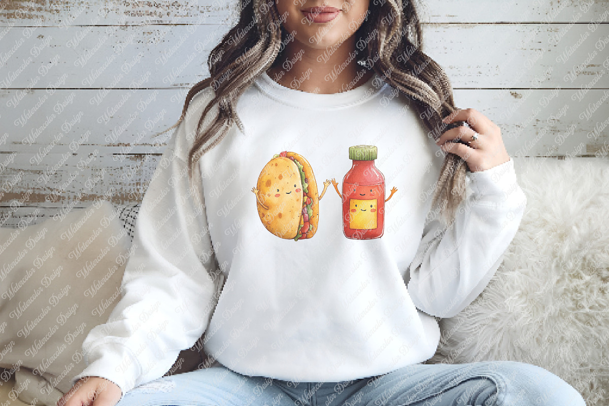 Perfect match kawaii clipart, an Illustration by Watercolor design (Photo 6 of 11)