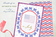 4th of July Coquette Scallop Bow, a Graphic by LABFcreations (Thumbnail 3 of 4)